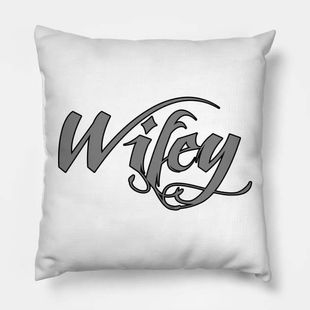 Wifey Pillow by Aine Creative Designs