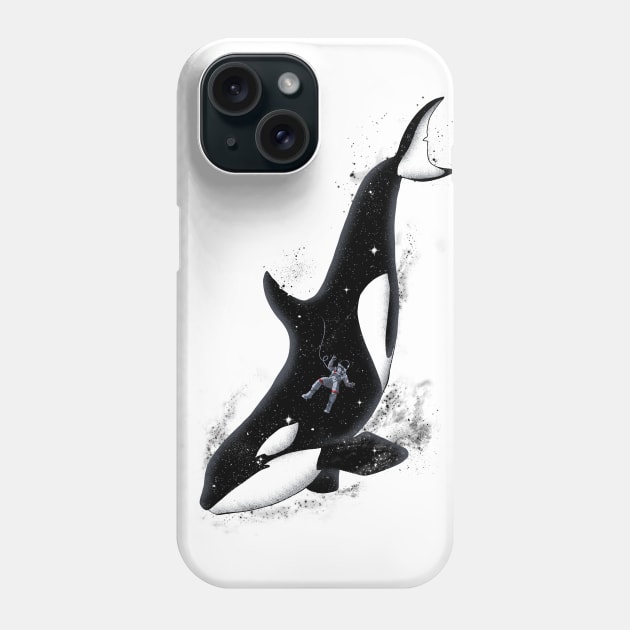 Meanwhile in a whale Phone Case by kookylove