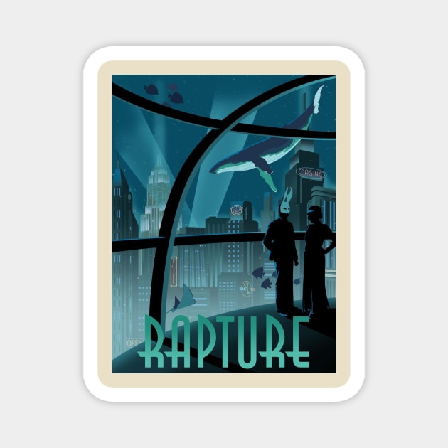 Bioshock Rapture Poster (no border) Magnet by gruntcooker