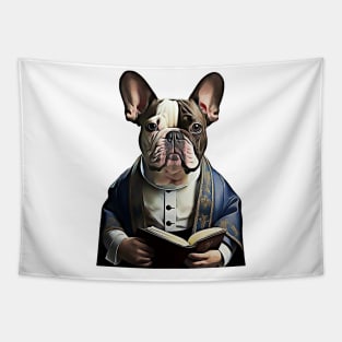 Reverend French Bulldog Pastor Frenchie Tapestry