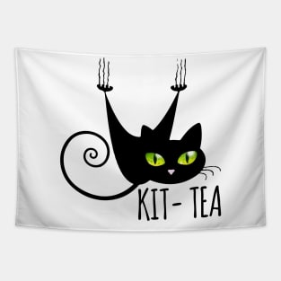 Kit tea tee design birthday gift graphic Tapestry