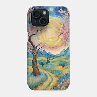 Starry Night Reverie: Van Gogh-Inspired Landscape Phone Case