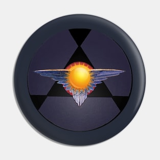 Modified Mouse Flying Sun Logo Pin