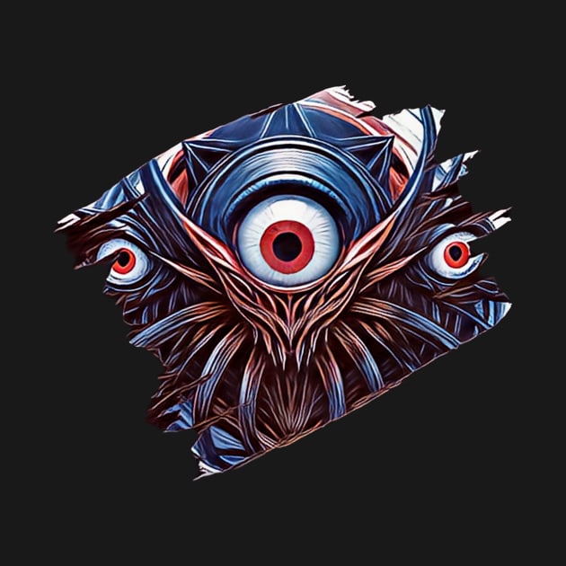 Eyes Of A Monster by Atomic City Art
