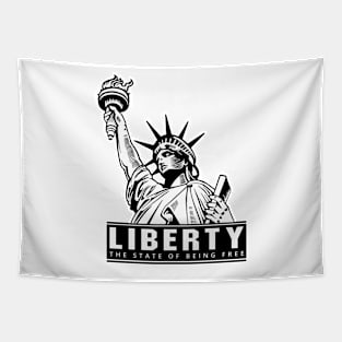 'Liberty The State Of Being Free' Human Trafficking Shirt Tapestry