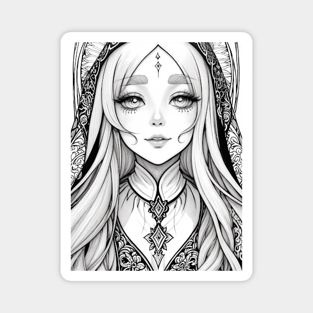 Sacred Sisterhood Magnet by PsychePixelsArt