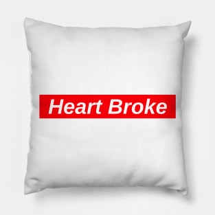 Heart Broke // Red Box Logo Pillow