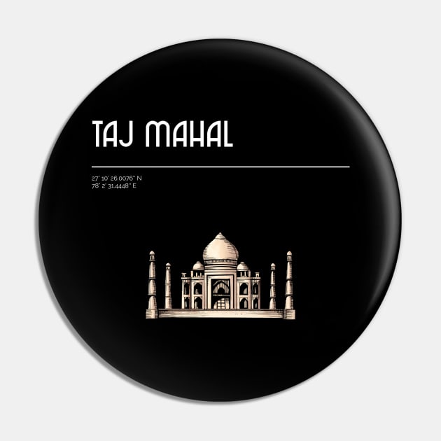India Taj Mahal, coordinates Pin by STELATOCLOTHING