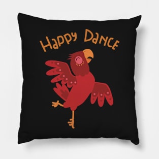 Happy Dance, parrot dancing Pillow