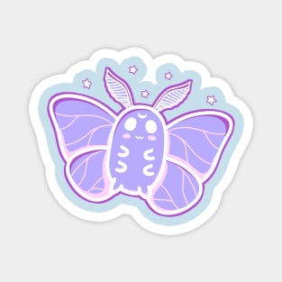 Pastel Cute Kawaii Luna Moth Magnet