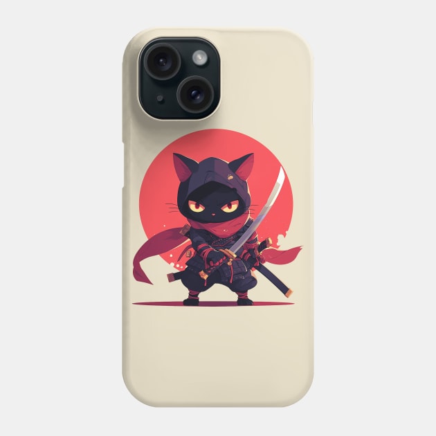 neko cat Phone Case by StevenBag