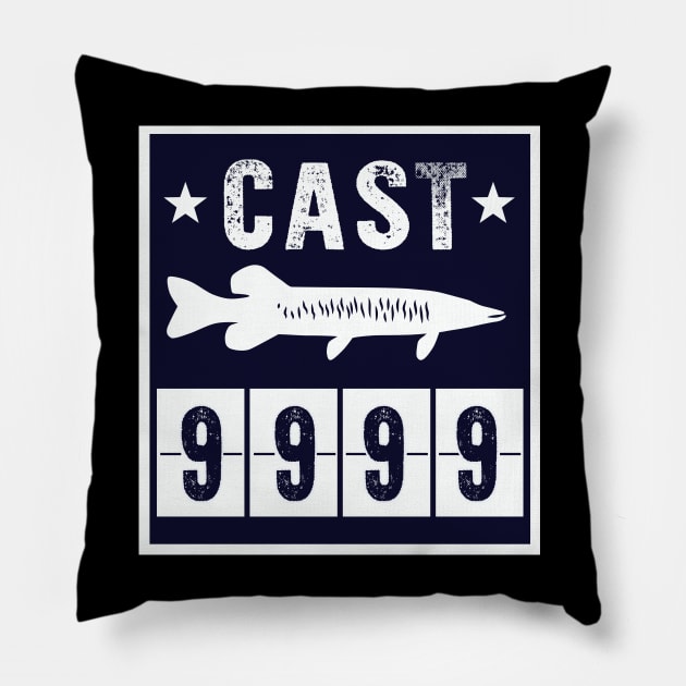 Muskie Muskellunge, Musky Fishing Funny Fisherman Pillow by MarkusShirts