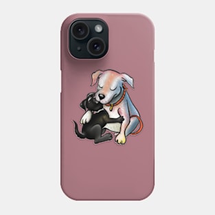 Puppy cuddles Phone Case