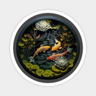 Circling Koi Magnet