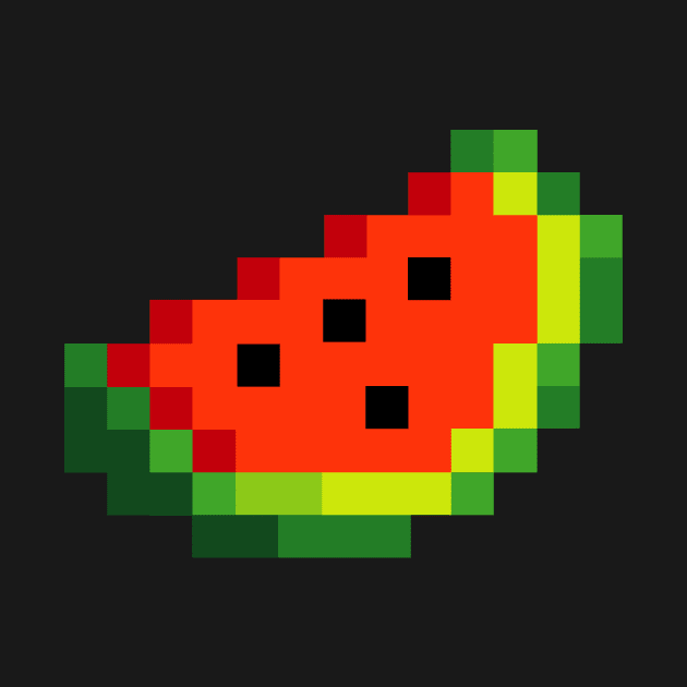 8-Bit Gaming Watermelon by propellerhead