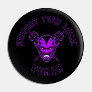 SUPPORT YOUR LOCAL DEMON 1 (P) Pin