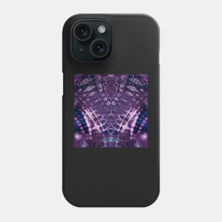 Purple Fractal Lace V Shape Phone Case