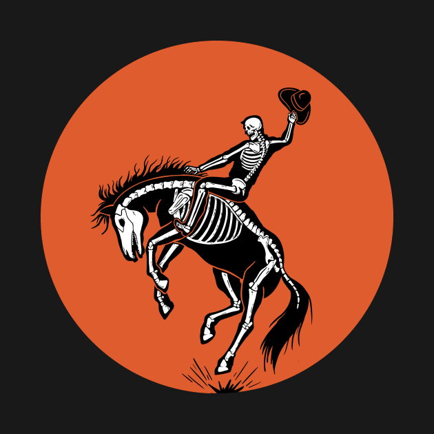Skeleton cowboy by coffeeman