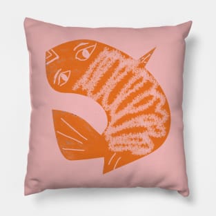 Orange fish Pillow