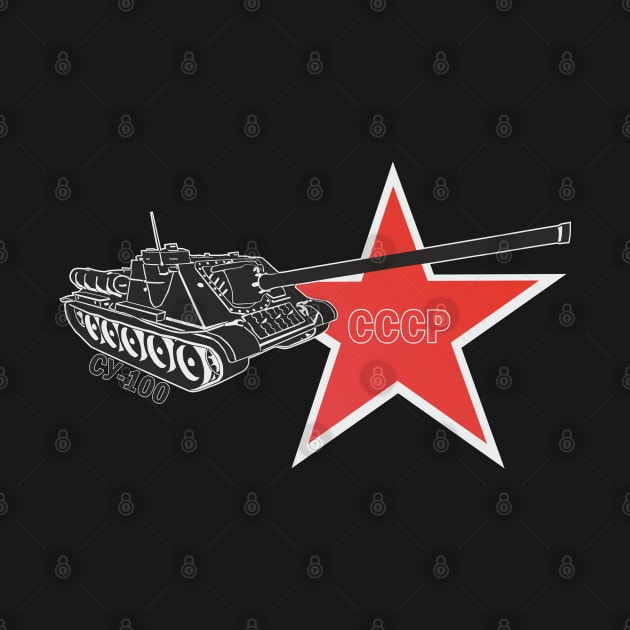 Soviet self-propelled gun SU-100 by FAawRay