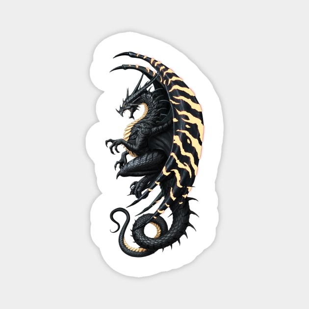 Master Dragon Black Gold Magnet by chriskar