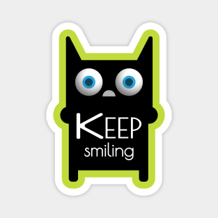 keep smiling cat Magnet