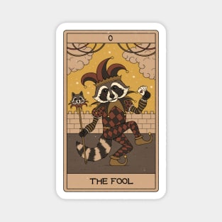 The Fool - Raccoons Tarot Magnet