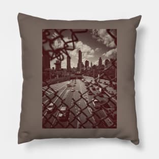 Manhattan Skyscrapers Long Island NYC Pillow