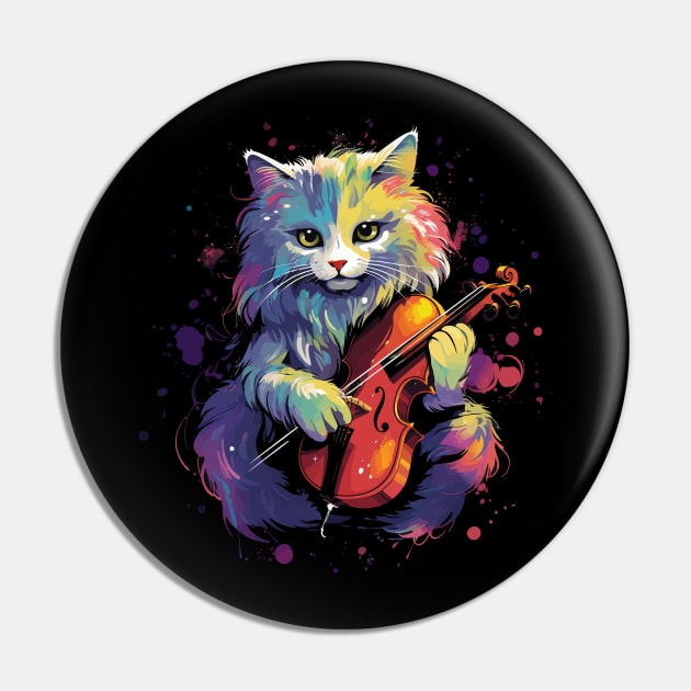 Ragdoll Playing Violin Pin by JH Mart