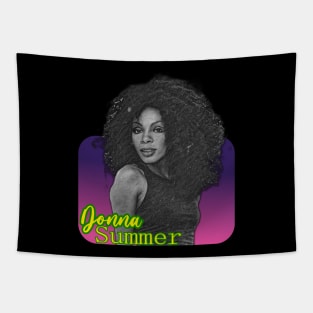 Donna Summer -- Retro Style Fan Art Tapestry