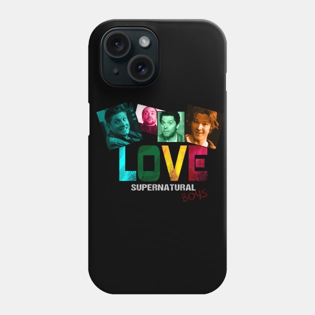 Supernatural Love for the Boys Phone Case by GnarllyMama