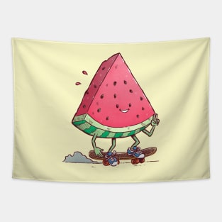 Watermelon Slice Skater Tapestry