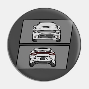 hand drawn car Pin