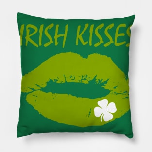 Irish Kisses, St Patrick's day, Irish clover Pillow