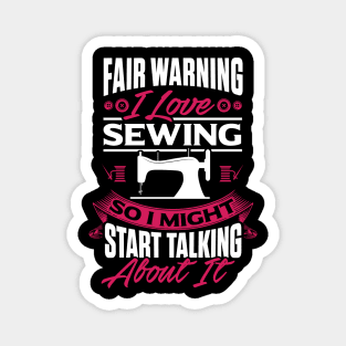 Funny Sewing Sewer Design Magnet