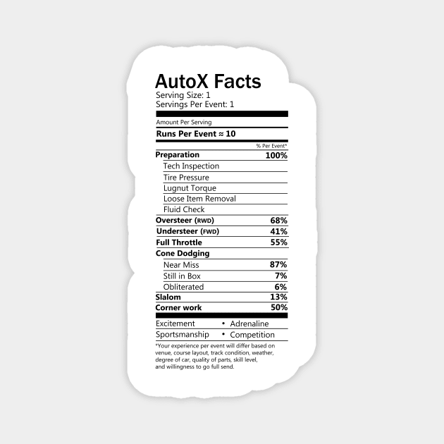 AutoX Facts Magnet by hoddynoddy