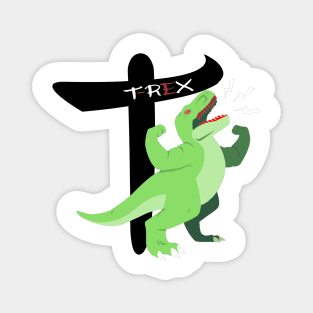 green T-Rex Magnet