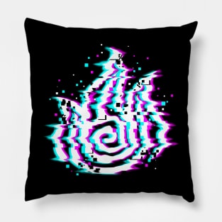 Firebending Glitch Pillow