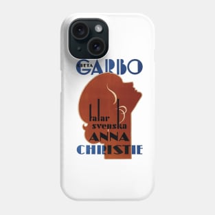 Greta Garbo in Anna Christie Movie Poster Phone Case