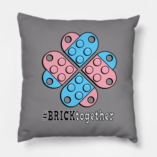 Brick Together Flower Power Trans Support Pillow