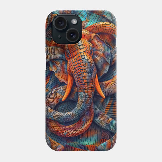 Interlocking Abstract Geometric Figures Dimensions Phone Case by Creative Art Universe