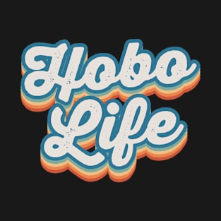 Retro Groovy Vintage Sunset Aesthetic Hobo Life T-Shirt