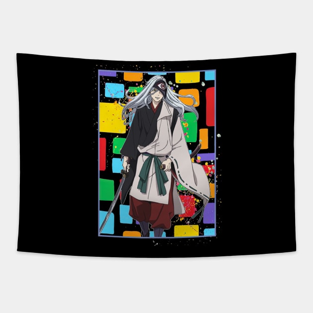 Rabou Rabo Stray God Noragami Color Block Anime Tapestry by CarolIrvine