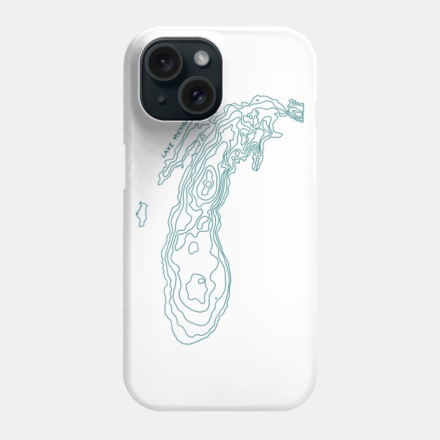 Lake Michigan Phone Case by simplistictees