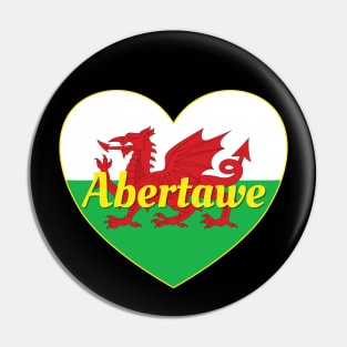 Abertawe Cymru UK Baner Cymru Calon Pin