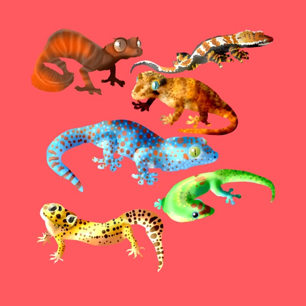 Gecko Galore by Blacklightco