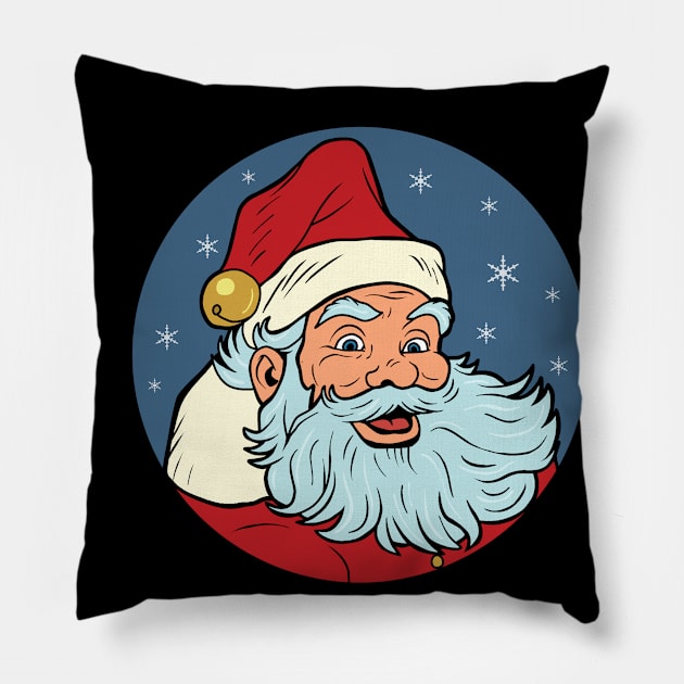 Pop Art Santa Pillow by valentinahramov