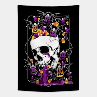 Death by Candy Corn Tapestry
