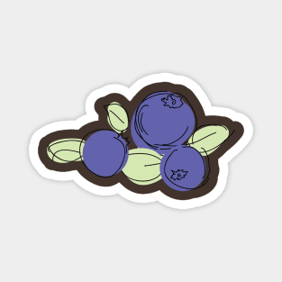 Blueberries Magnet