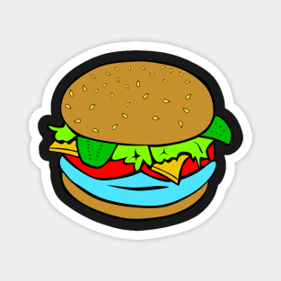 Alien meat burger Magnet